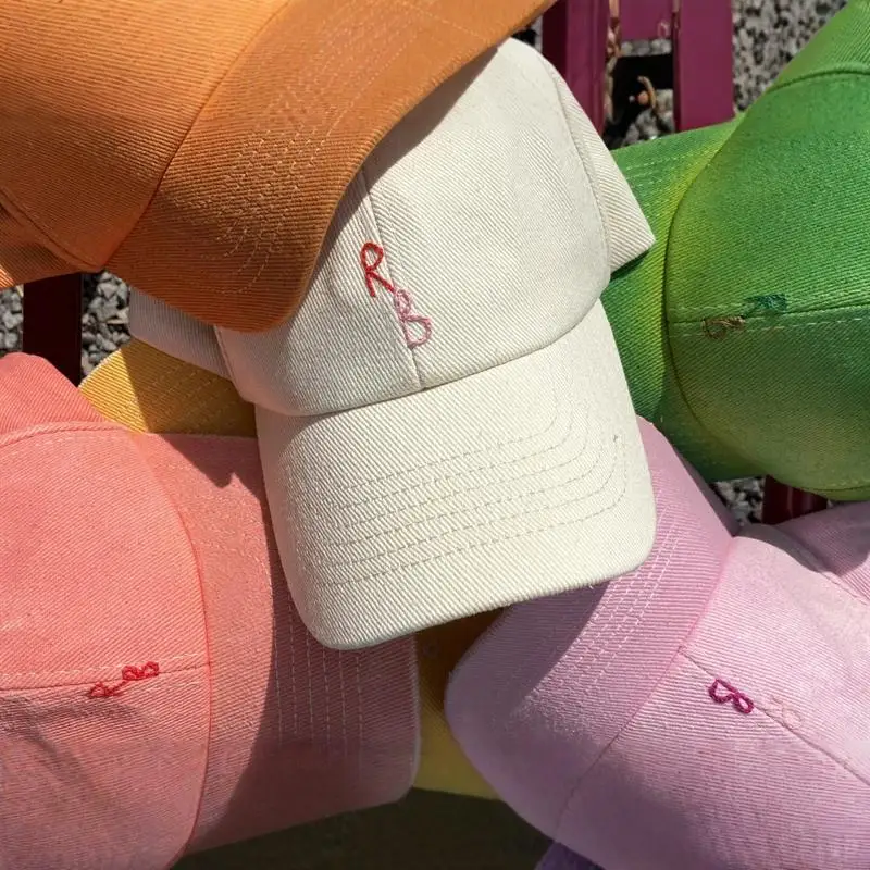 Gorra de béisbol con letras bordadas a mano de algodón suave Unisex, sombrero de papá de algodón de primavera para hombres y mujeres con correa de Velcro ajustable