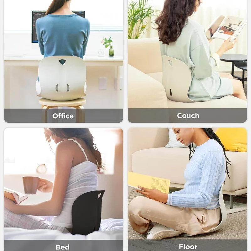 Adult Lumbar Support Cushion Back Straightener Home Office Lumbar Cushion with Back Integrated Sitting Posture Correction Chair