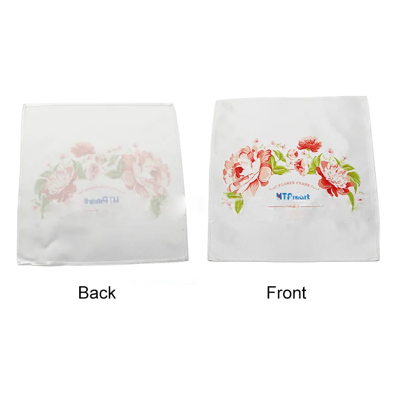 10pcs Handkerchief Sublimation DIY White Blank Plain Peach Velvet Square Short Towel