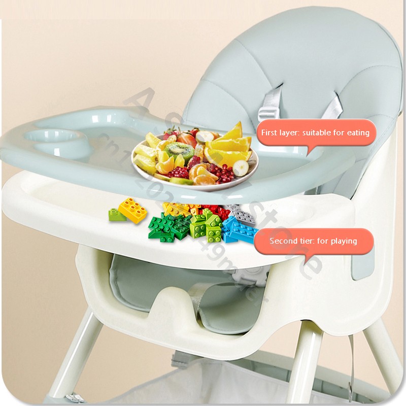 Elevador multifuncional para bebé, silla de mesa de comedor para aprender a sentarse en casa, silla de comedor para niños, asiento plegable para comer para bebé