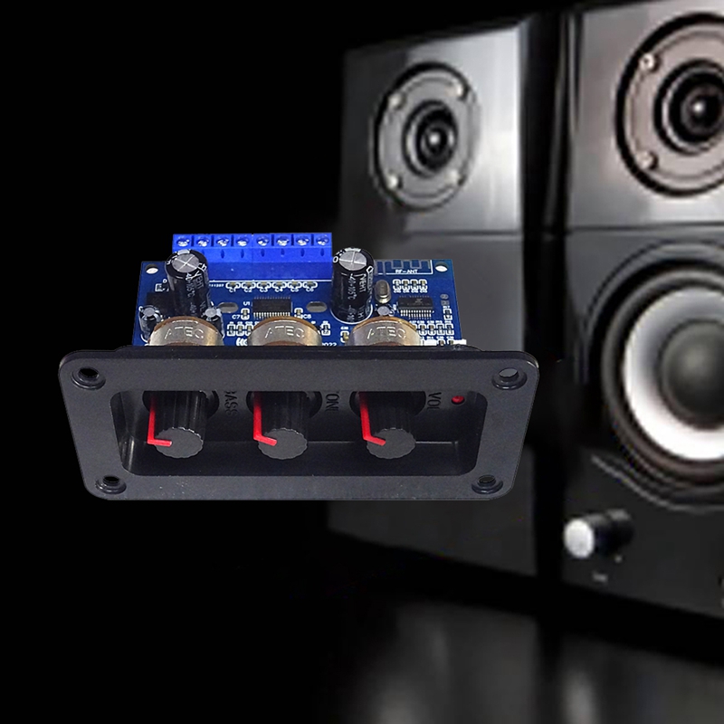 デジタルパワーアンプ2.1チャンネル,DC12-20Vオーディオケーブル,2x25w 50w,bt5.0サブウーファークラス,Dアンプボード