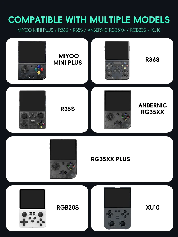 Data Frog per custodia R36S Borse per videogiochi retrò Custodia protettiva in EVA per RG35XX R35S Miyoo Mini Plus Borsa protettiva fondata