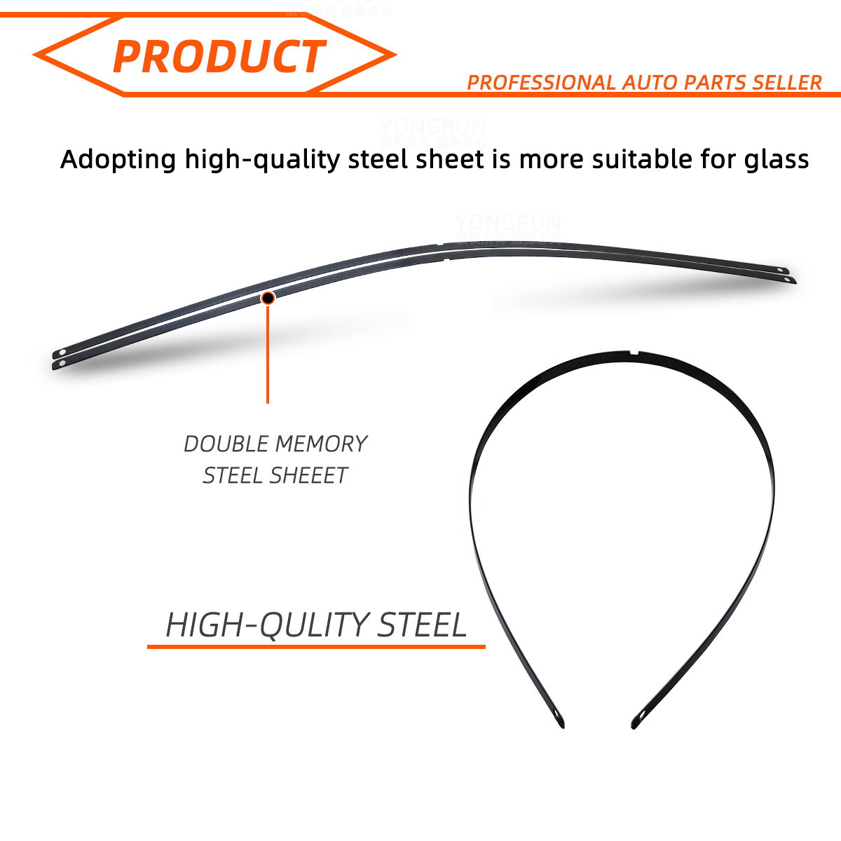Wiper Blade Universal General J U Hook 13"14"16"17"18"19"20"21" 22" 24" 26"28" Windshield Windscreen Rubber Car Accessories