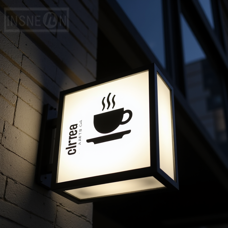 Professional Custom Acrylic LED Light Box Outdoor Business Sign Waterproof Double Sided Storefront Wall Hanging Signage Display