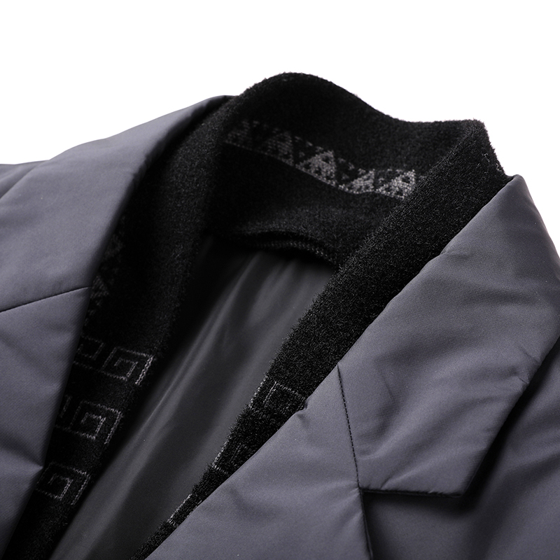 Heren wintermode hoogwaardig donsjack 90% witte eendendons warme jas met afneembare sjaal pak kraag M-4XL maten