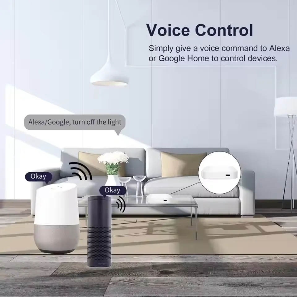 Tuya ZigBee 3.0 Smart Hub, draadloze/bekabelde gatewaybrug voor app-spraakafstandsbediening, werkt met Alexa Google Home Assistant