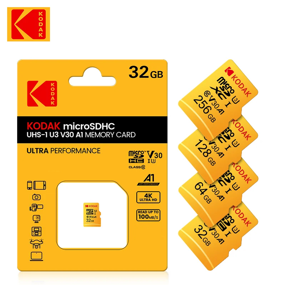 KODAK Micro SD Card Driving Recorder scheda di memoria da 64GB per telefono cellulare PC auricolare altoparlante HD Camera