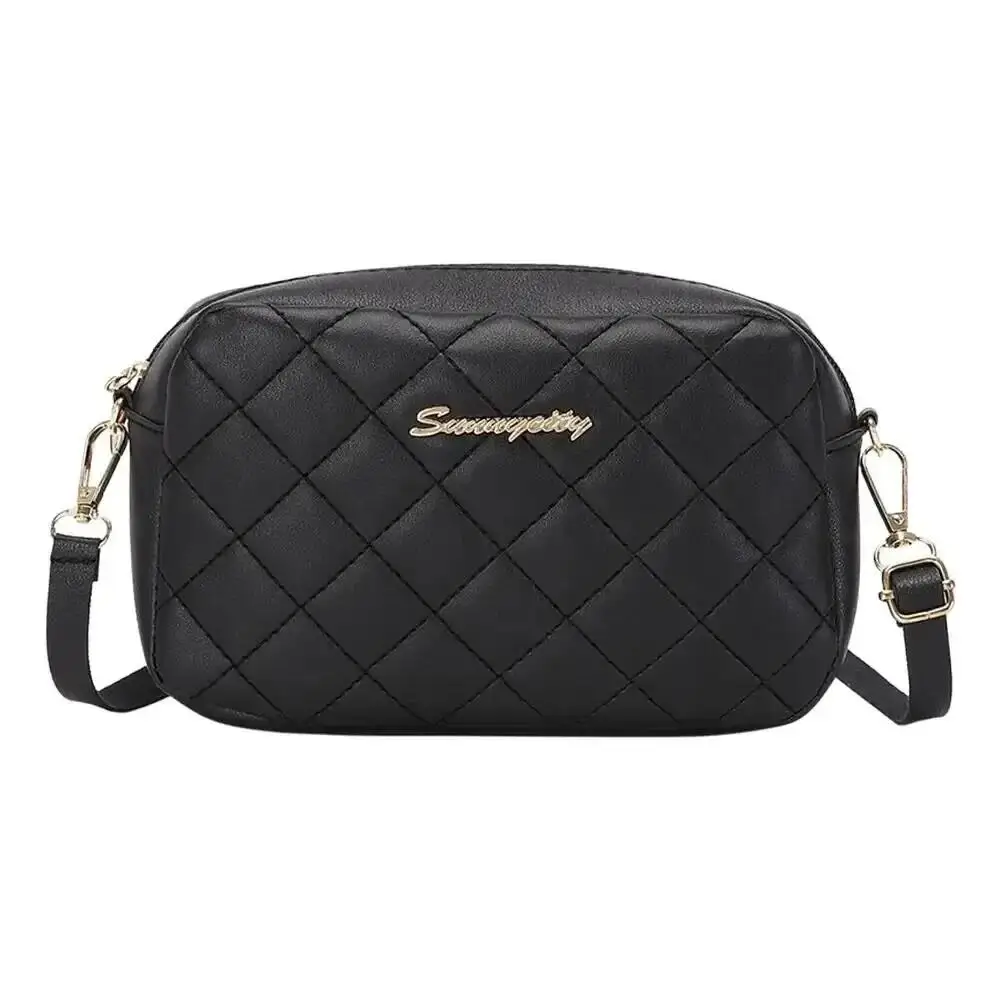 Borse a tracolla piccole stile semplice per donna Borsa a tracolla con tracolla larga in pelle PU tinta unita Borsa a tracolla per telefono femminile