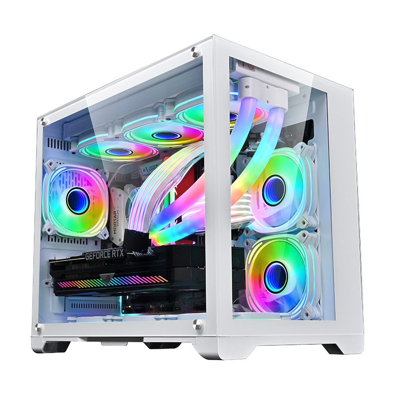 Juego completo de PC de escritorio DIY I3 I7 RX580 2060 3060 GPU 13400f Pc de escritorio para juegos ensamblado configuración completa