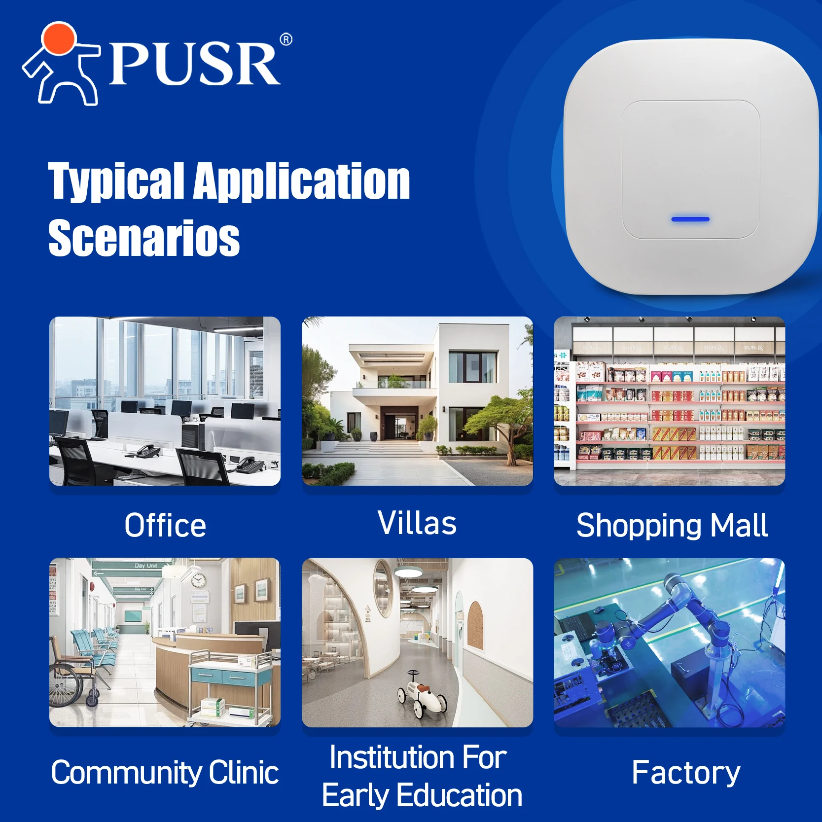 PUSR Modbus Matter Us Plug Soho 1000 Мбит/с 100 Мбит/с 2,4 г Нет Модуль управления кондиционером Togg Limited