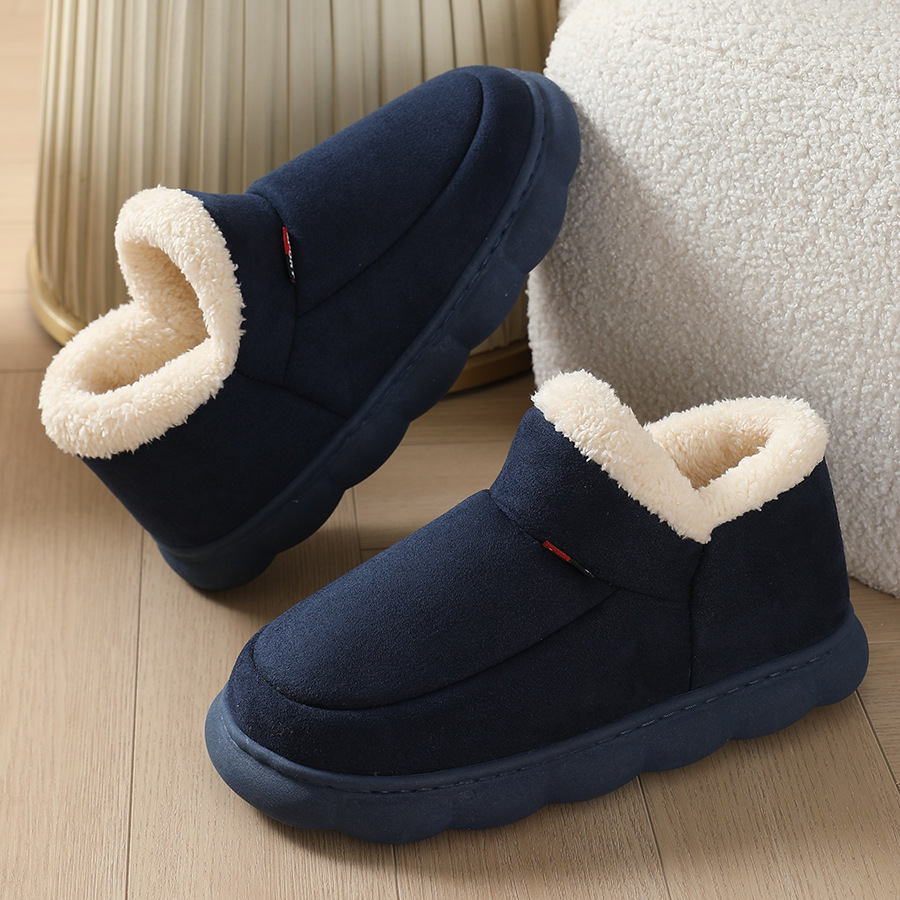 Lächeln PoP Winter Plüsch Männer Schuhe Klassische Indoor Männer Hausschuhe Outdoor Weiche Nicht Slip frauen Schuhe Casual Schlafzimmer Männer schuhe
