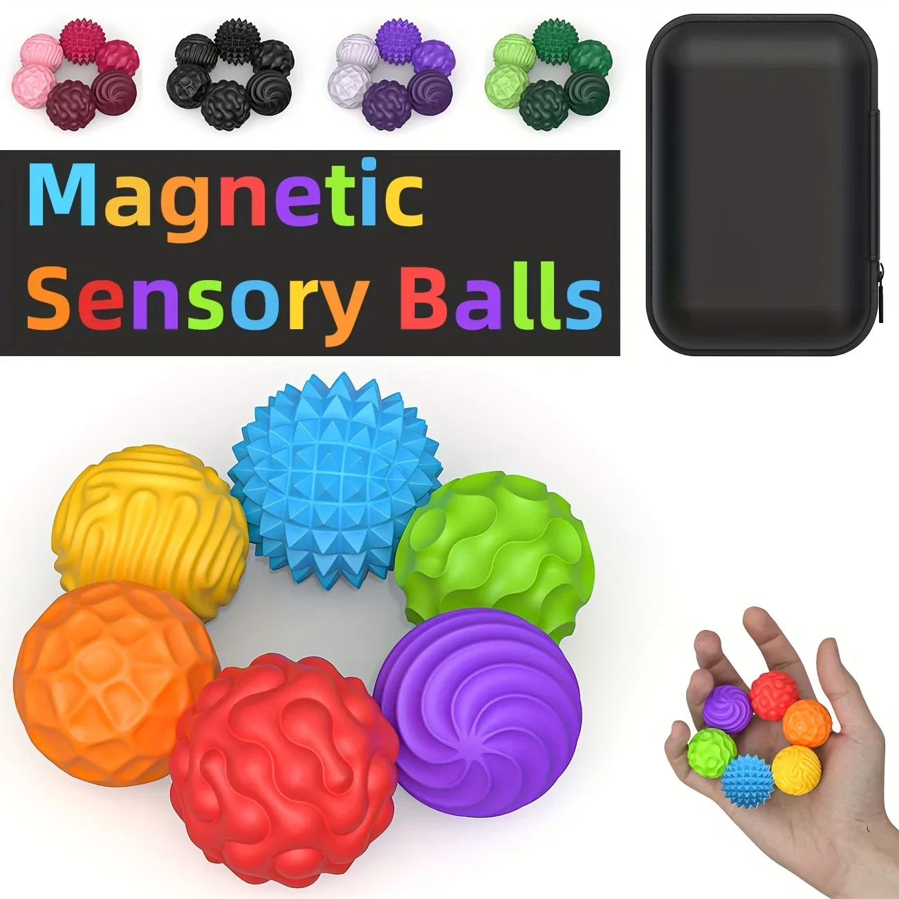 Bolas magnéticas de silicone de segunda geração atualizadas, brinquedo fidget, bolas de preocupação, autismo, brinquedo calmante, criança, adultos, alívio do estresse, brinquedo sensorial