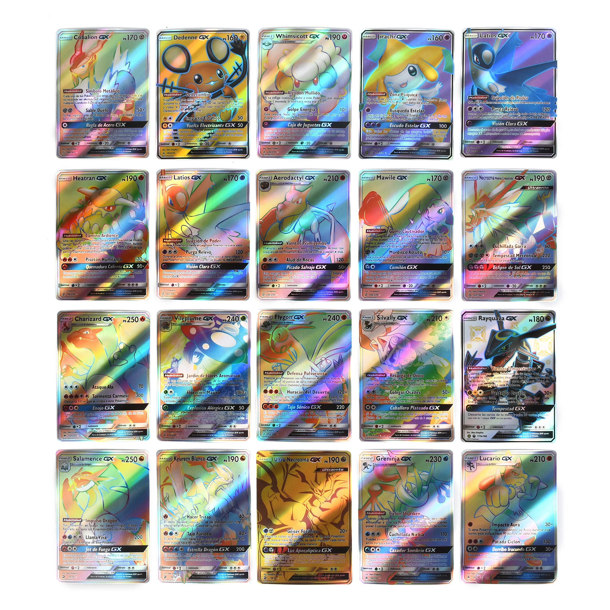 20 шт./компл. испанские карты gx cartas pokemon испанская карта с подарками для детей Gx V Max VMAX