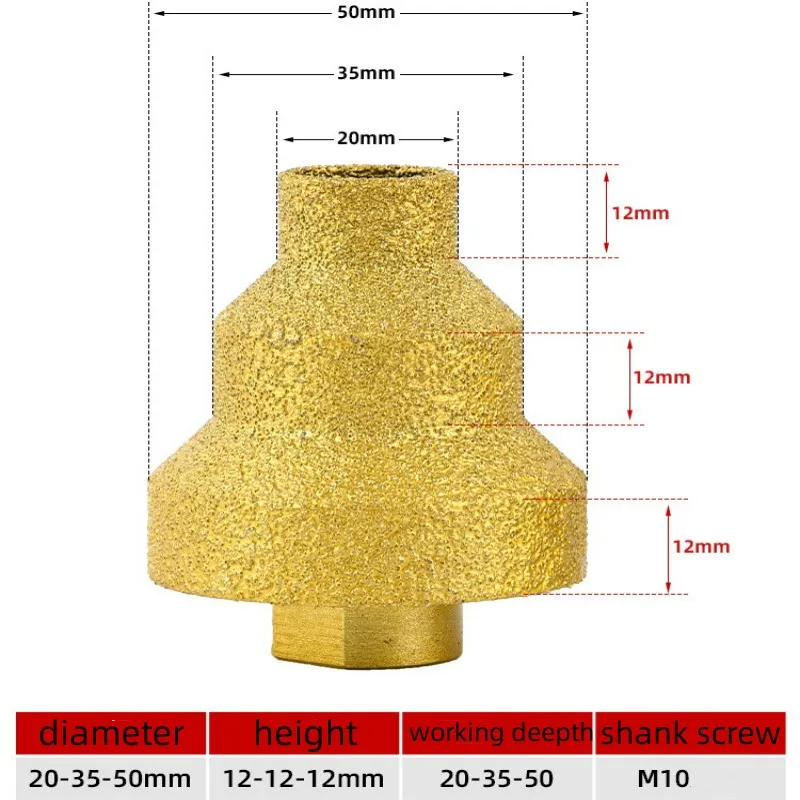 M10 เพชร Chamfer Router Bits Hole Saw Milling เครื่องตัดกระเบื้องหินอ่อนคอนกรีต Reamer ก่ออิฐเจาะ Crowns เครื่องมือก่อสร้าง