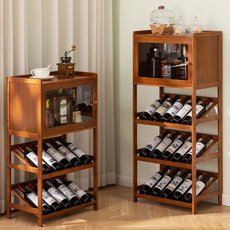 Europäische Bar Wein Schränke Moderne Hause Glas Vitrine Wohnzimmer Vitrine Lagerung Rotwein Rack Bar Möbel