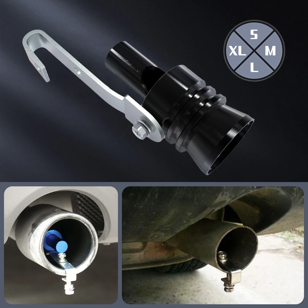 Dispositivo universal de reequipamento para carro, sistemas de escapamento, simulador turbo, silenciador de som, mini bico silenciador, acessórios para carro