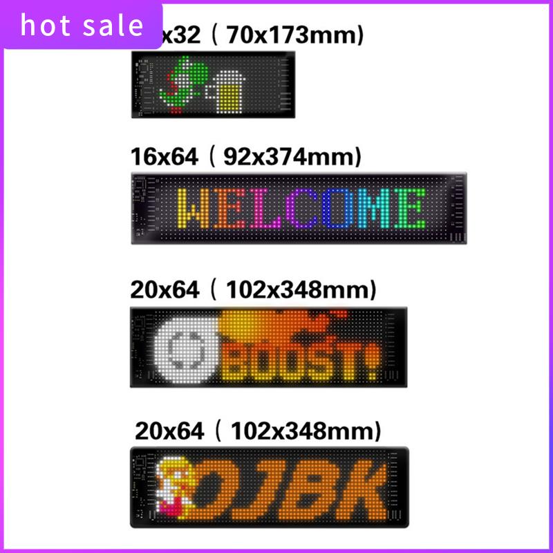 ELEC-LED Matrix Panel Programmable Flexible Screen IP65 Display Animation Message Scrolling Sign APP Control Cars Shop Bar