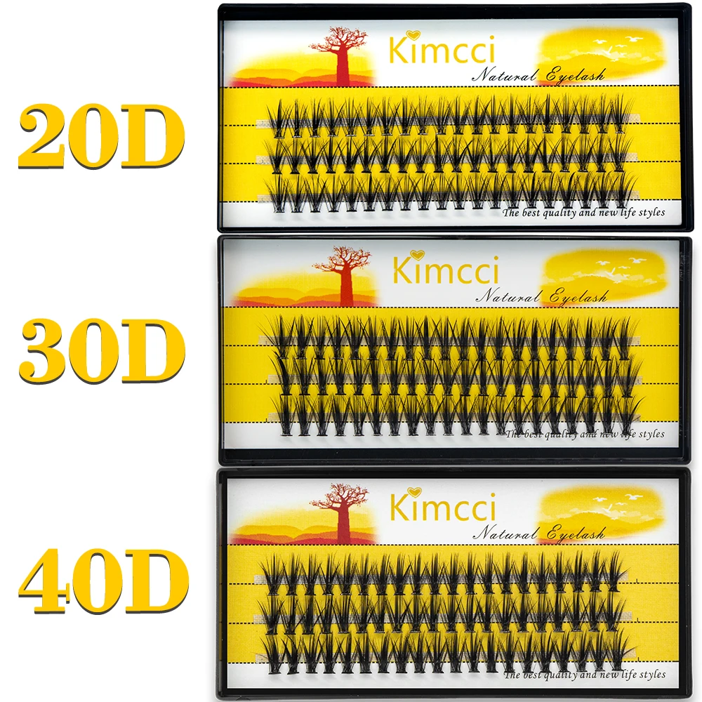 20D/30D/40D/50D 60 mechones extensión de pestañas de visón Natural 3D volumen ruso pestañas postizas herramientas de maquillaje de grupo Individual cilios