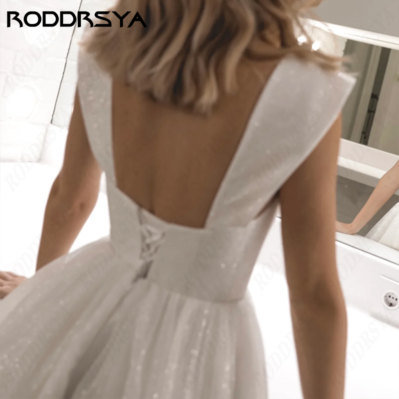 RODDRSYA-Mini Robes de Mariée pour Femme, Tulle Tissé de Rotterdam, Ligne A, Éducative De Novia Rosa esa Sweetheart Off Initiated Bride PartyMini Robes de Mariée pour Femme, Tulle Tissé de Rotterdam, Ligne A, Éducative