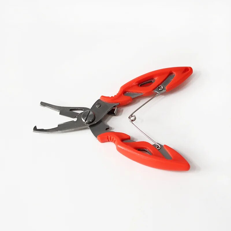 Small Size Fishing Stainless Steel Plier Freshwater Saltwater Hook Remover Scissors Metal Fishing Tackles