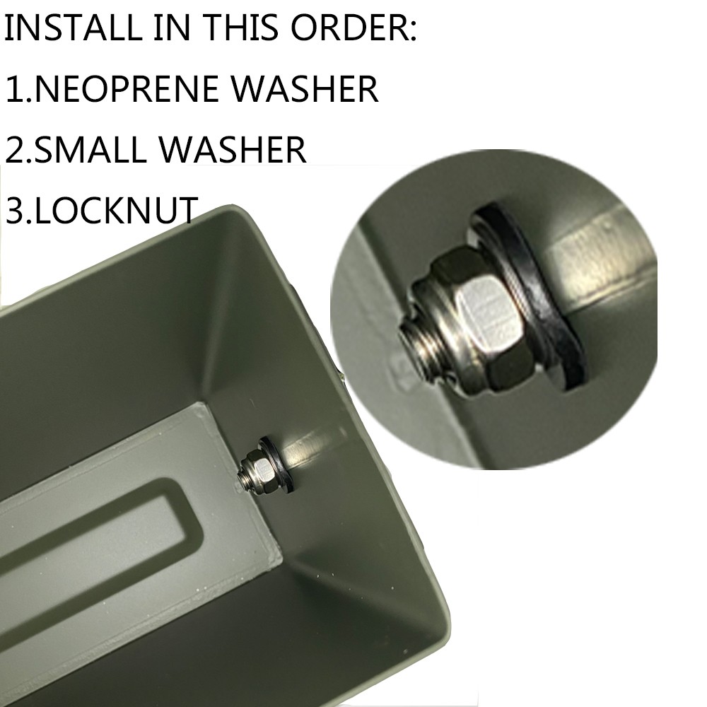 Bez pudełka, Bolt 50 Cal Ammo can Steel Gun lock Ammunition Gun safe box Hardware Kit Military Army lockable case 40mm Pistol Bullet