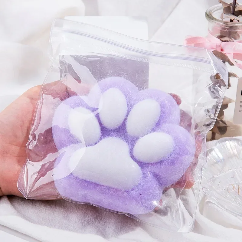 Mini Squishy Squeeze ของเล่นแมวเท้า Antistress ความเครียดบรรเทาของเล่น Decompression Mochi Fidget เด็กผู้หญิงซิลิโคนช้า Rebound ของเล่น