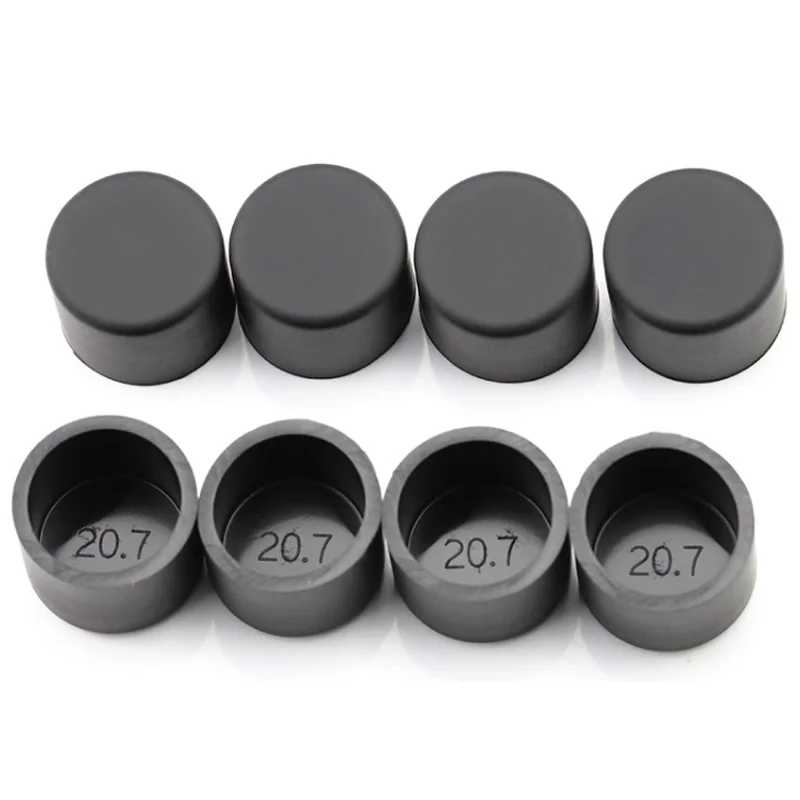 ยางซิลิโคนสีดํารอบ End CAP 3 มม.-68.5 มม.ซีลป้องกันฝุ่นปะเก็นท่อฝาครอบหลอดใส่ Stoppers