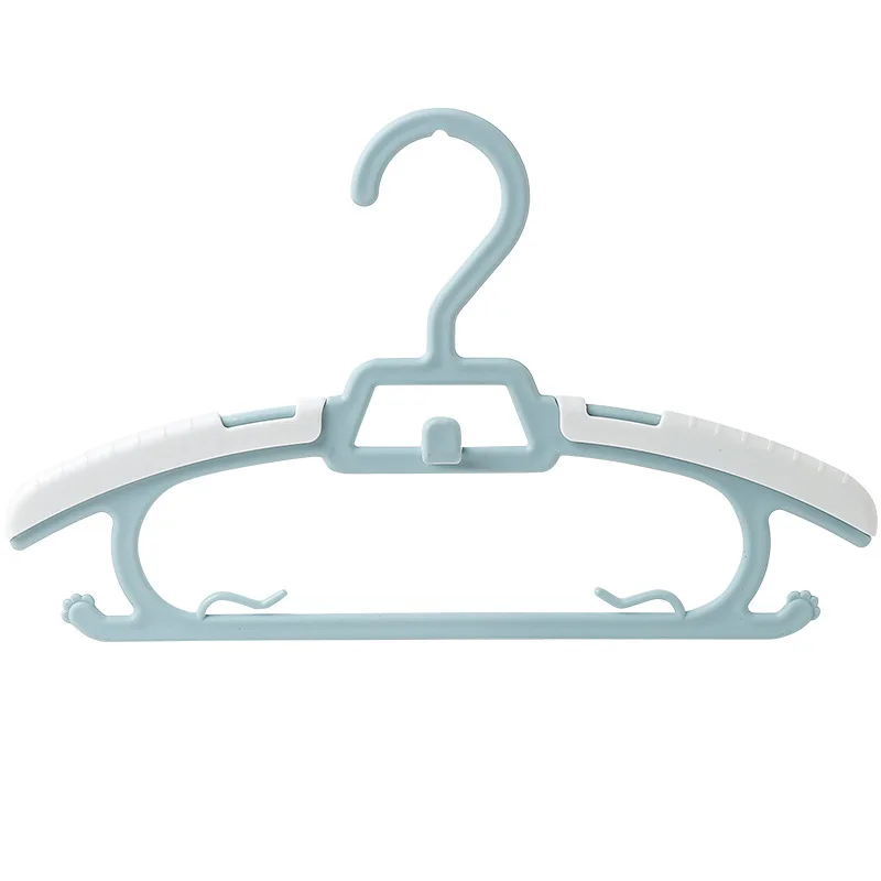 10PCS Children's Clothes Rack Non-slip Non-trace Clothes Support Home Telescopic Storage Drying Rack Baby Multi-functional