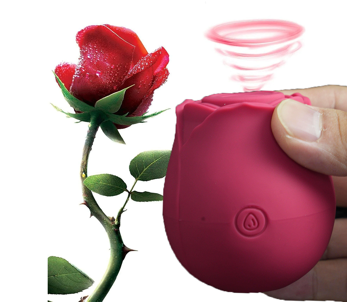 Rose Shape Vagina Sucking Vibrator Intimate Good Nipple Sucker Oral Licking Clitoris Sex Stimulator G Spot Vibrators for Woman