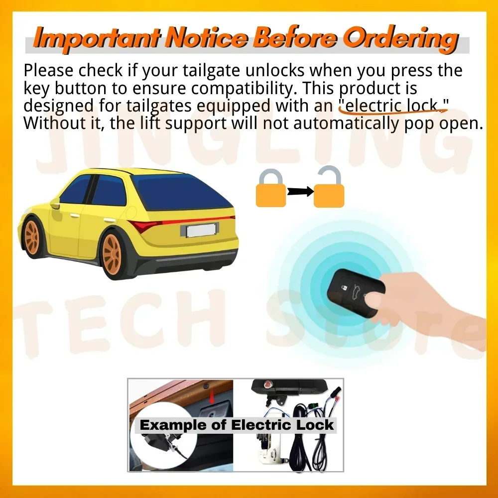 Qty(2) suportes de porta-malas com mola para ford fiesta mk7 e 7.5 hatchback 2008-2016 suporte de elevação de bagageira traseira amortecedores