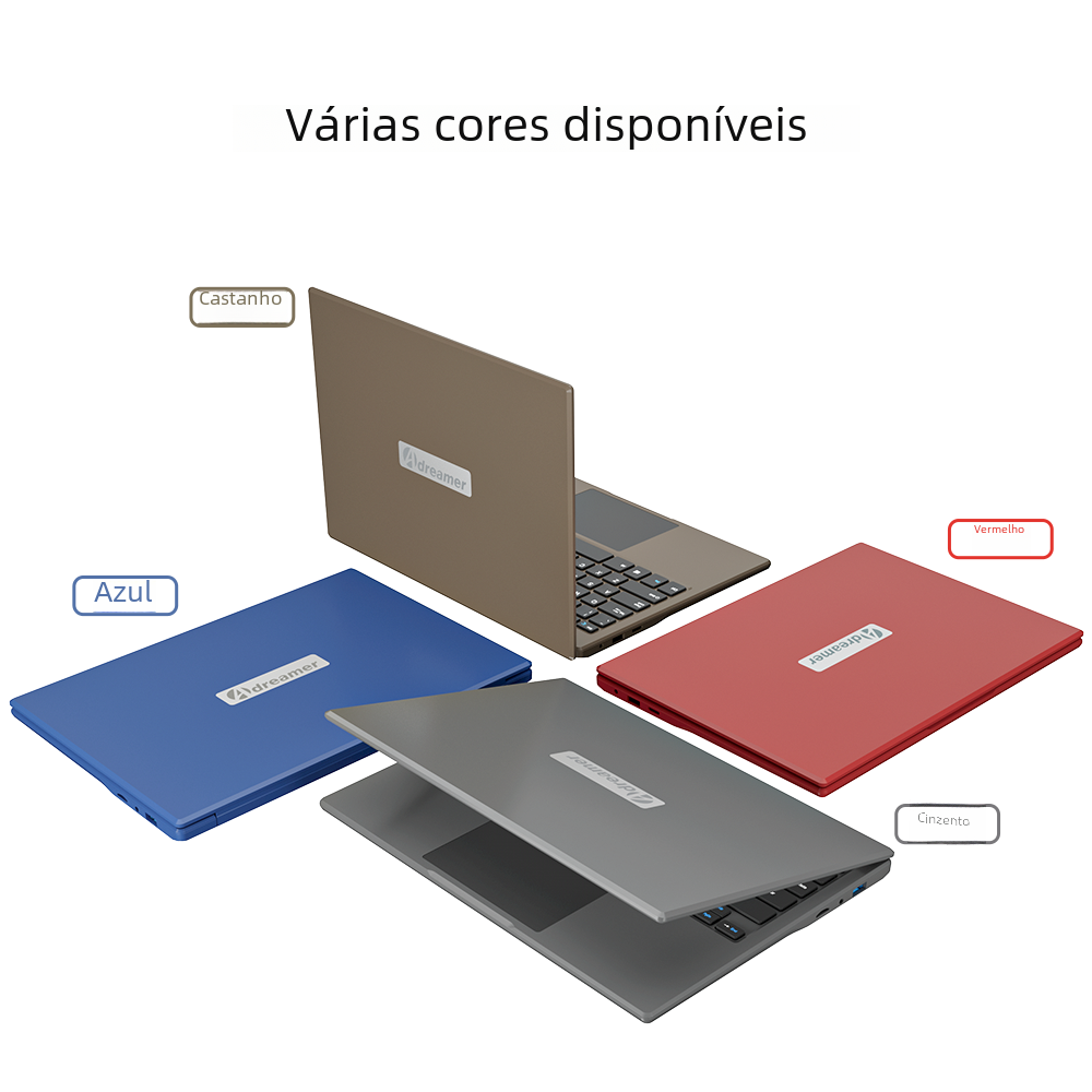 Adreamer LeoBook 13 Laptops Escritório Escola Notebooks Windows 10 Netbook 13 "Intel Celeron N4020 8G 1T SSD WiFi PC para Estudante