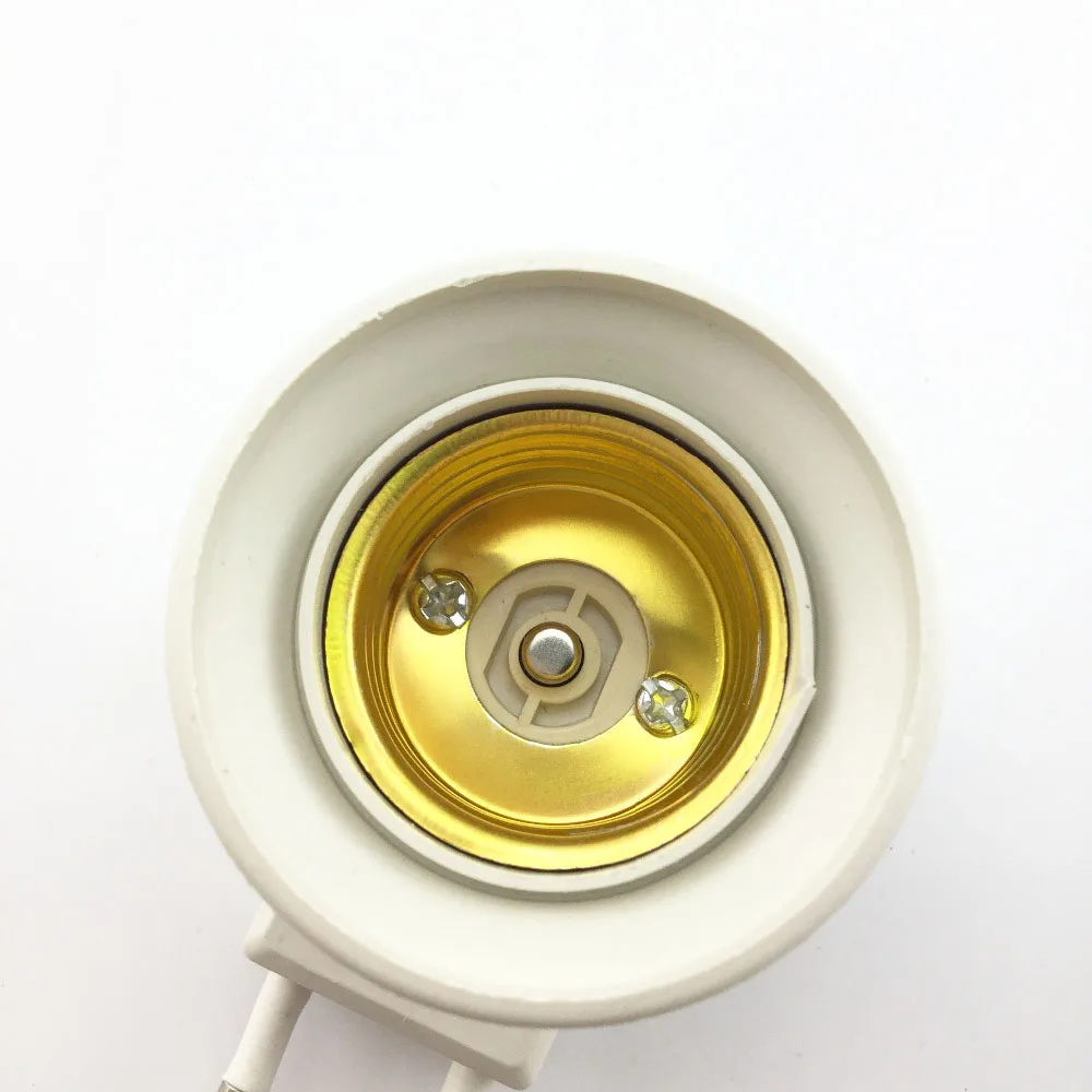 EU LED Đèn E27 Cơ Sở Chủ Chuyển Đổi Cho Ánh Sáng Bóng Đèn Adapter Nữ Ổ Cắm EU Cắm ON/OFF Nút Chuyển Đổi để AC Power 110 v 220 v