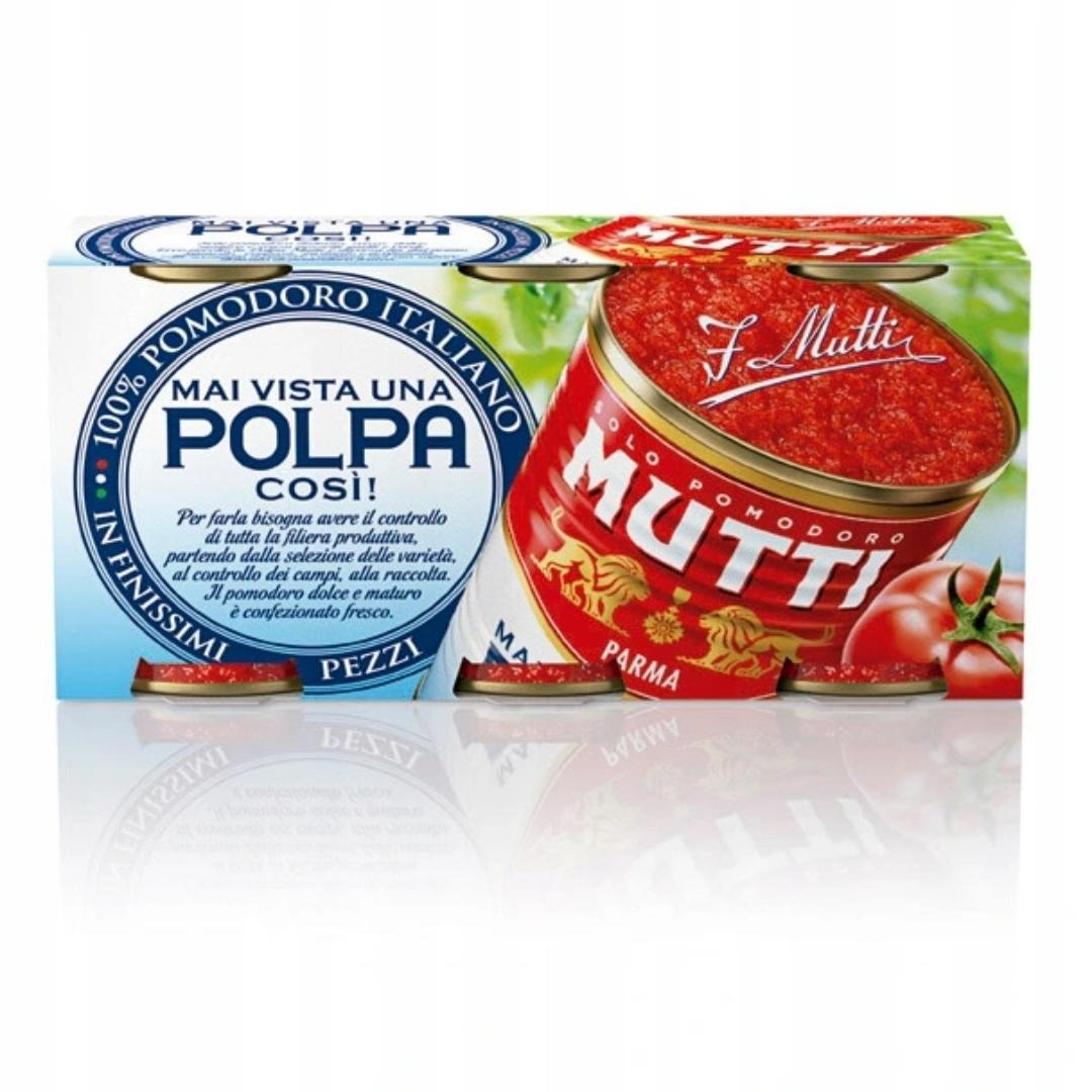 Italienisches Tomaten pulpe Drei-Pack-Mutti