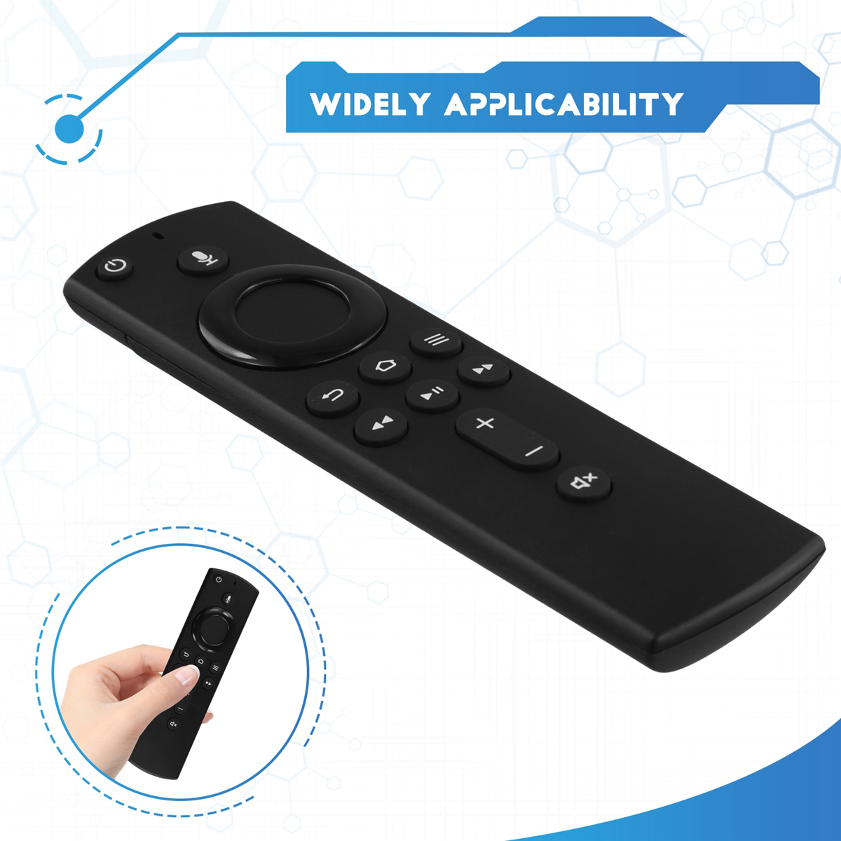 Mais novo controle remoto de voz universal compatível com Amazon Fire TV Stick / Fire TV Cube / Fire TV Stick Controle Remoto 4K