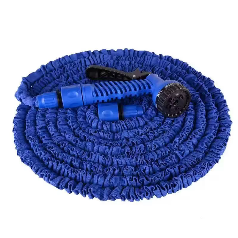 Gartenschlauch, Wasserschlauch, erweiterbarer magischer Schlauch, 7 Muster, Wasserpistole, Schaumstoff, Topf, flexibler Rollen, Schlauch, Autowaschpistole, Sprühgerät