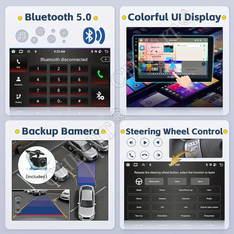 7/9/10 pulgadas Universal Android 13 Radio de coche 64G Autoradio android 2 Din radio de coche GPS BT Central Multimedia sistemas de coche inteligentes
