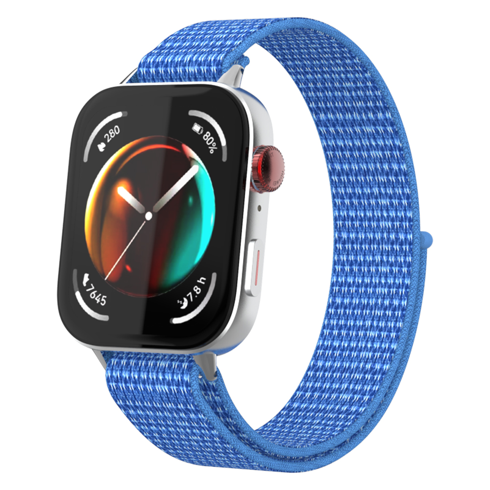 織ナイロンループストラップ Huawei 社時計フィット 3 交換バンド時計バンドブレスレットアクセサリー