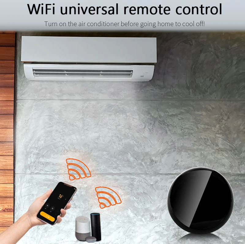 Tuya WiFi Thông Minh Đa Năng Điều Khiển Từ Xa IR DIY Điều Khiển Nhà Thông Minh Hệ Thống TV DVD AUD AC Máy Lạnh Hoạt Động Với alexa Google Home