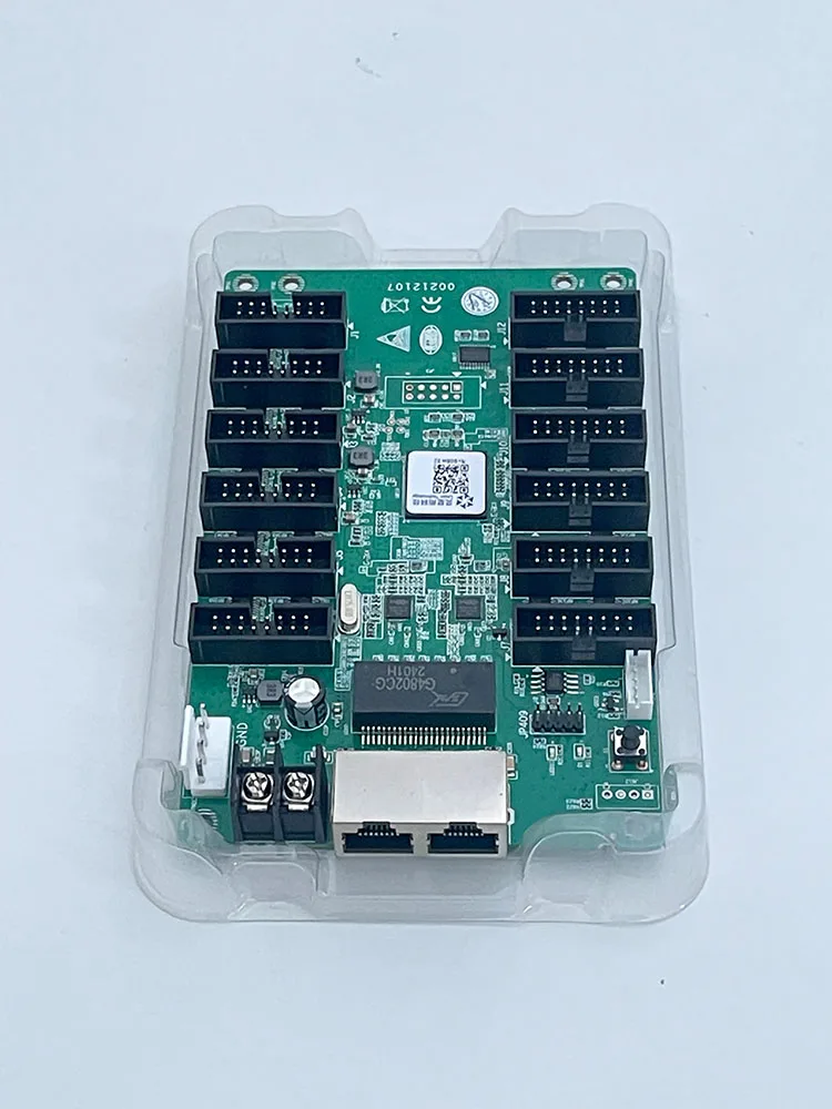 Linsn RV908m32 Placa de recepção Controlador de parede de vídeo Tela LED Matriz RGB HBU75 Placa de controle de módulo colorido
