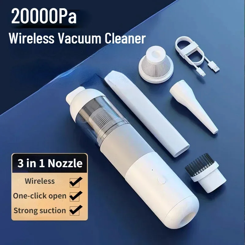 Xiaomi MIJIA เครื่องดูดฝุ่นรถยนต์ที่มีประสิทธิภาพ High Power Strong ดูด Mini Wireless Handheld Dust Catcher ดูดแบบไซโคลนบ้านใหม่
