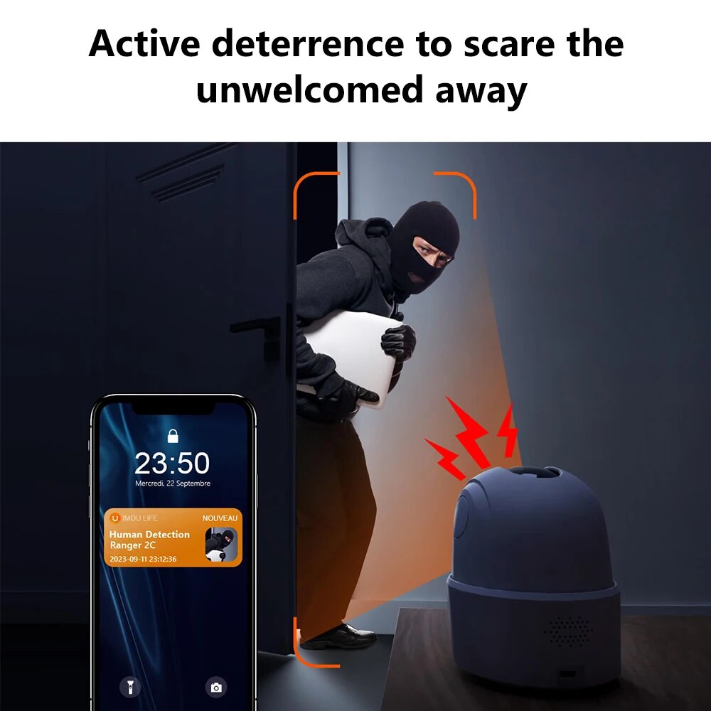 IMOU Ranger 2C 3/5MP Baby Monitor Home Wifi 360 Camera Human Detection Night Vision Security Surveillance Wireless IP Camera