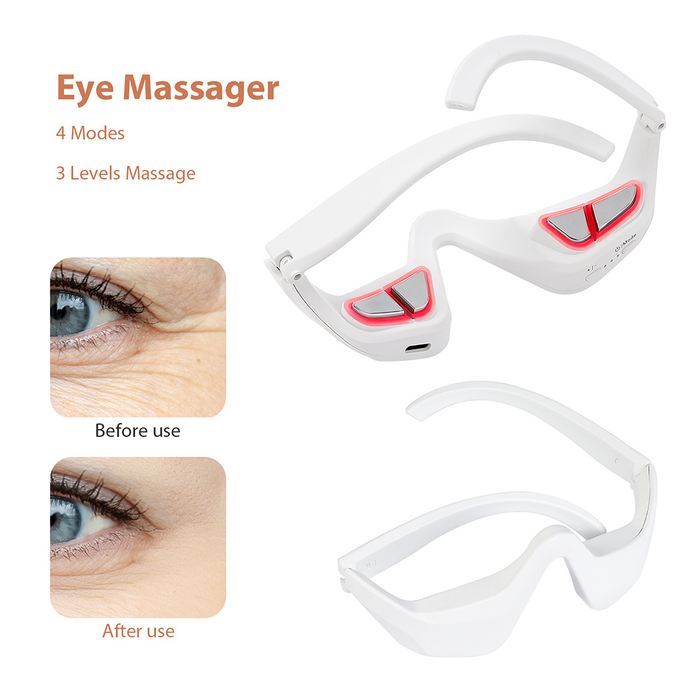 Anti-aging oogmassageapparaat Ogenvermoeidheid Verlichting Ontspanning Verlicht donkere kringen EMS Oogverzorgingsmassage