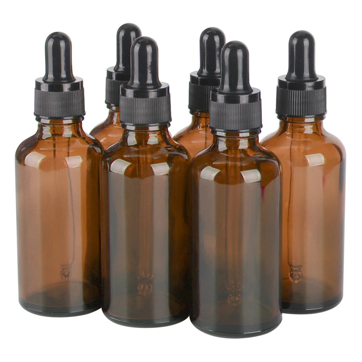 6/12/24 Cái 5Ml 10Ml 15Ml 20Ml 30Ml 50Ml 100Ml hổ Phách Kính Ống Nhỏ Giọt Chai Với Kính Pipet Cho Mỹ Phẩm Nước Hoa Tinh Dầu