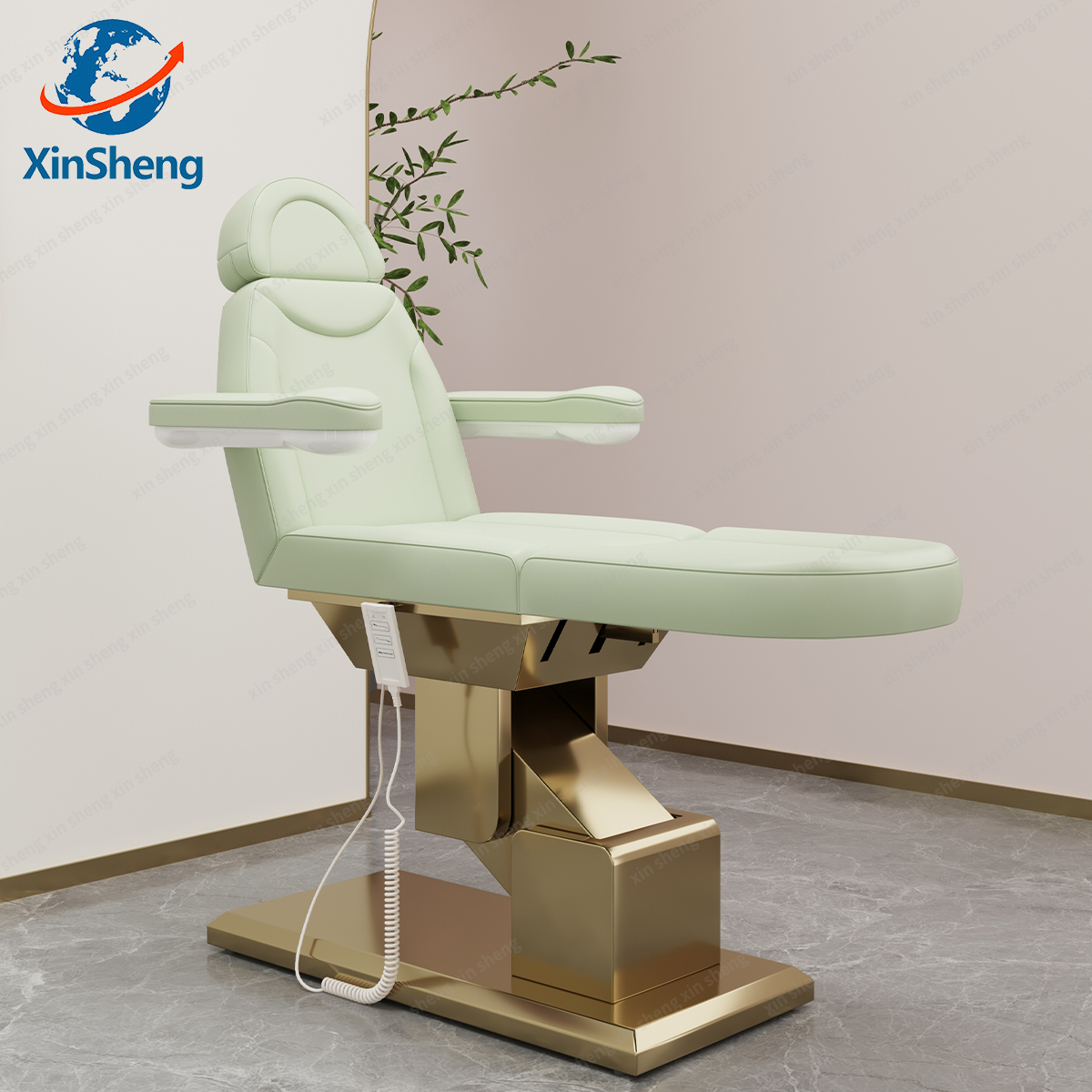 XingSheng Elektrisches multifunktionales Schönheitspflegebett Gesichtshydrotherapie Massagetisch Salonstuhl Wimpernbetten Sofa Stühle
