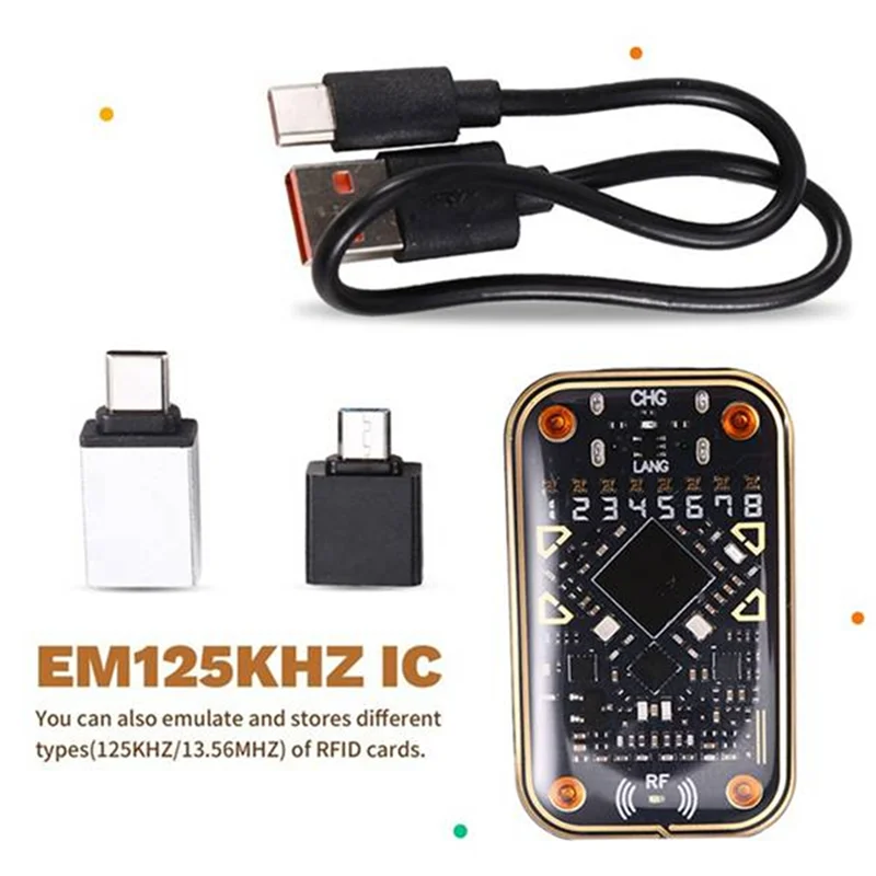 Nachrichten Chameleon Ultra V2.0 RFID Smart Chip Reader NFC Duplicator + 3XCUID 6XUID Schlüsselbund 125Khz 13,56Mhz Karte Dekodieren RFID Reader
