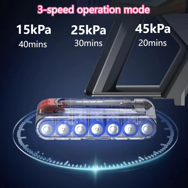 IDEACH V18 เครื่องดูดฝุ่นแบบใช้มือถือไร้สาย 550W 45kPa ดูดหน้าจอสัมผัสแบตเตอรี่แบบถอดได้น้ําหนักเบาสําหรับชั้นรถสัตว์เลี้ยงผม