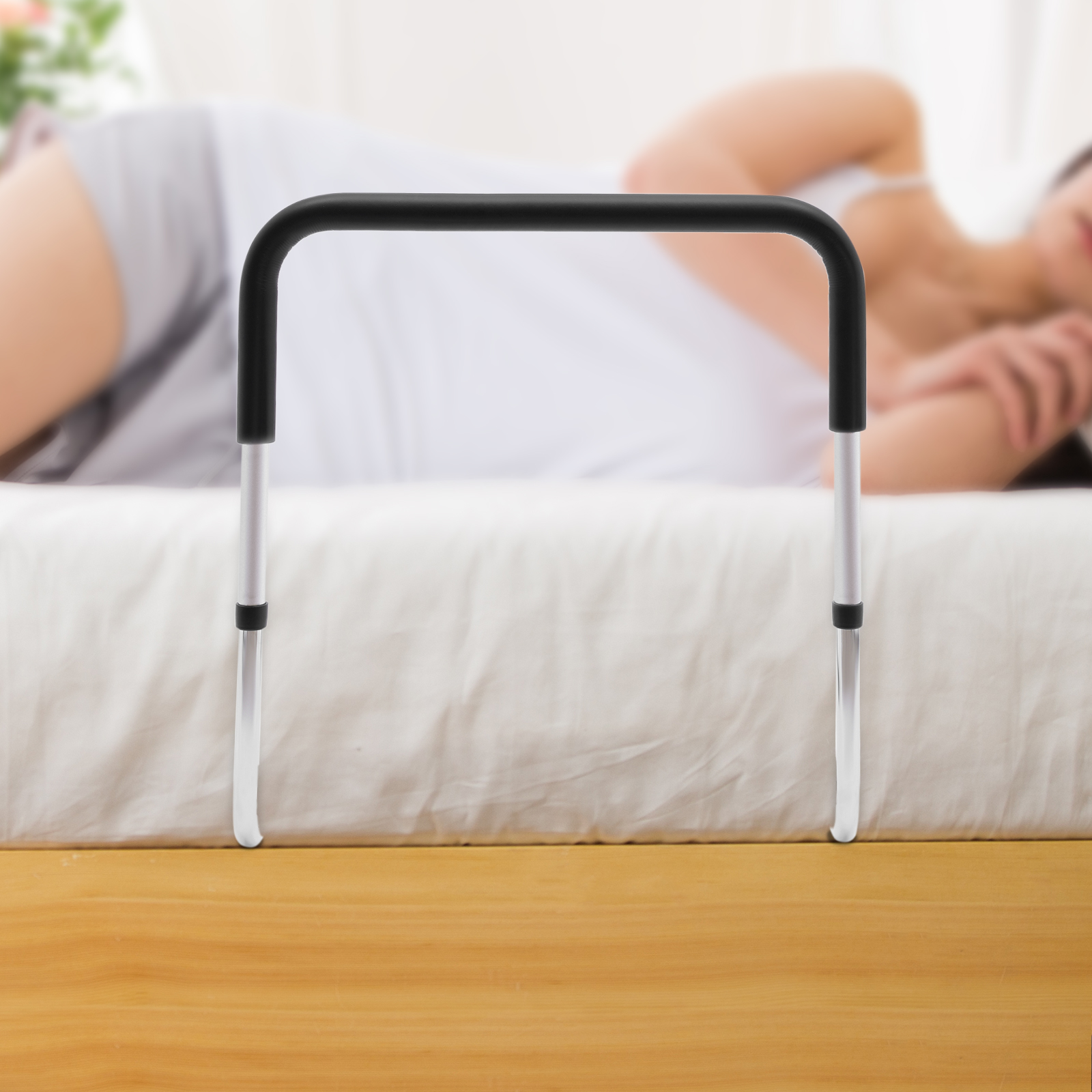Nachttisch-Leitplanke, Bettgitter für ältere Erwachsene, Nachttisch-Fall, verhindert Haltegriff, höhenverstellbar für die Senioren-Bett-Assistent-Schiene