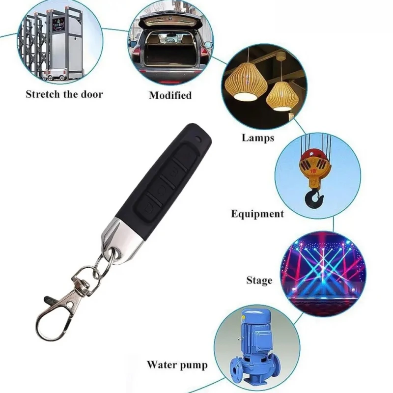 Clonación de 433MHz, Control remoto RF, copia de clon, Control remoto, abridor de puerta de garaje, duplicador de llaves remoto para seguridad del hogar