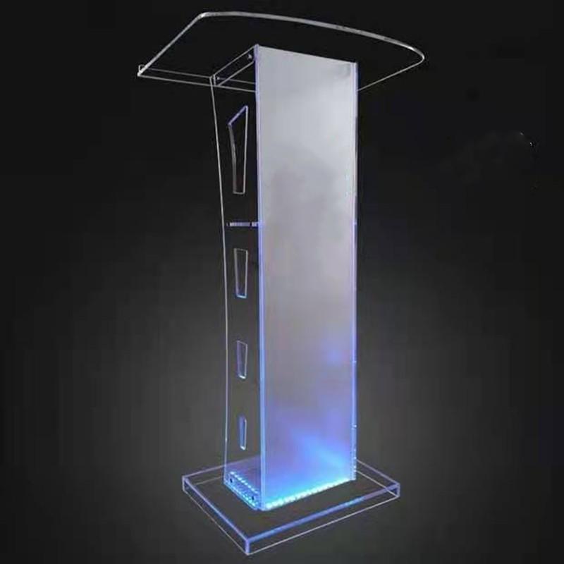 Removable Hosting Stage Acrylic Podium Welcome Stage Podium Conference Stage Colorful Discoloration Signing Stage