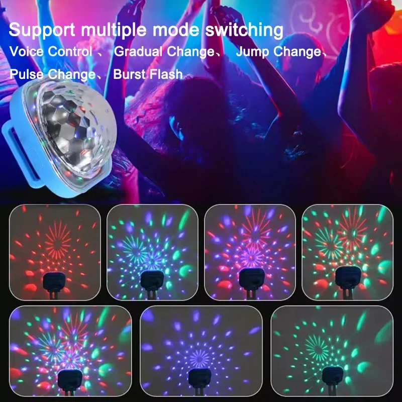 Portátil wearable pulso lâmpada ambiente luz de palco discoteca recarregável led colorido lâmpada controle som para discoteca ktv festa em casa barra